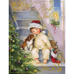 Jul - Dubbelt Julkort Exklusivt
