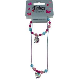 Smycken/smink/klänningar - Halskedja/Armband Unicorn Blå/Rosa