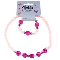 Smycken/smink/klänningar - Halskedja M Armband Hallon
