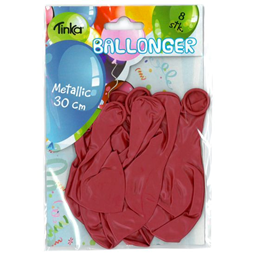 Ballonger - Ballonger Metallic Röd