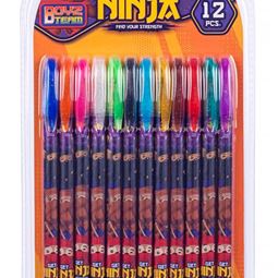 Rita, Måla, Klipp - Gel-Färgpennor Ninja