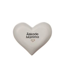 Hjärtan - Hjärta i poly “Älskade mamma”