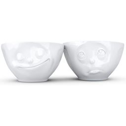 Tassen Porslin - 2-pack Skålar "Happy & Please" 200ml