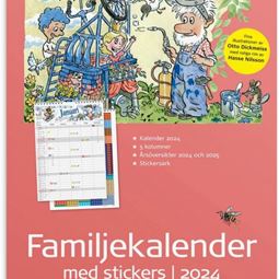 Årsbundet - Familjekalender med stickers