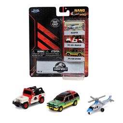 Fordon 3+ - Jurassic Park 3-Pack Nanofordon