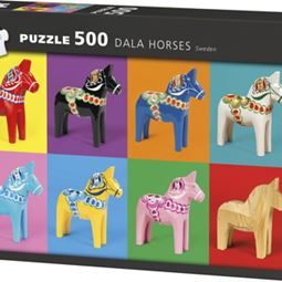 1000 - Pussel 500 Bit Dala Horses