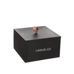 Hushåll & förvaring - Trälåda “Värmeljus” med lock Svart