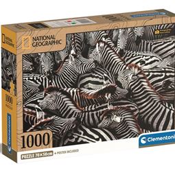 1000 - Pussel 1000 Zebror