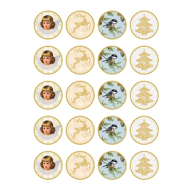 Jul - Stickers Små Runda