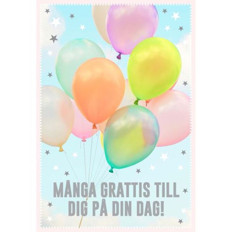 Kort - Grattiskort Ballonger