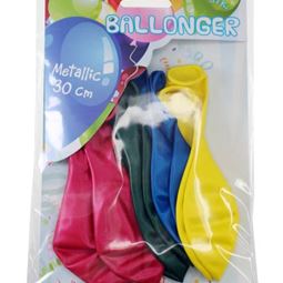 Ballonger - Ballonger Blandade Färger Metallic