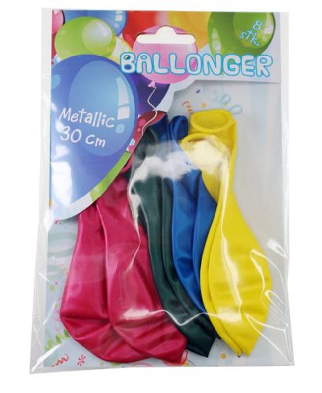 Ballonger - Ballonger Blandade Färger Metallic