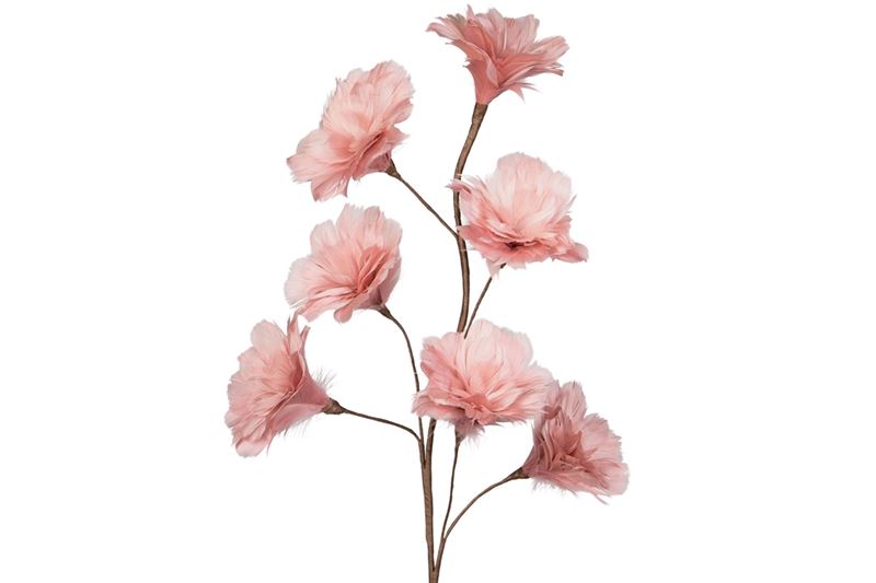 Dekorationer - Kvist Fjäderblomma Gammelrosa