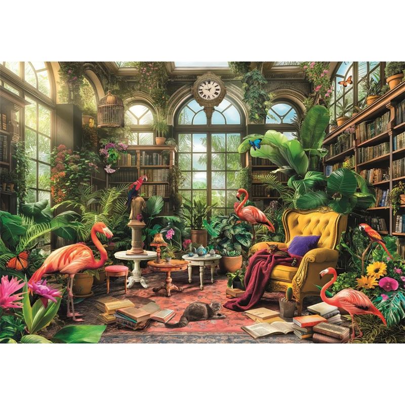 1000 - 6000 - Pussel 1000 Greenhouse Library