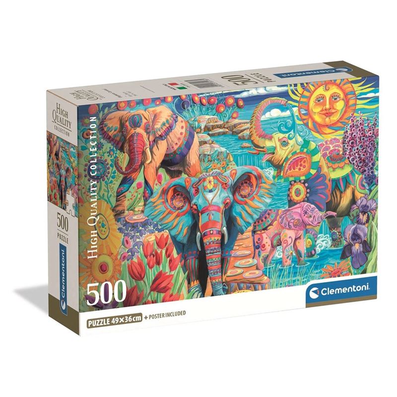 500 - 900 - Pussel 500 Elephants Carnival