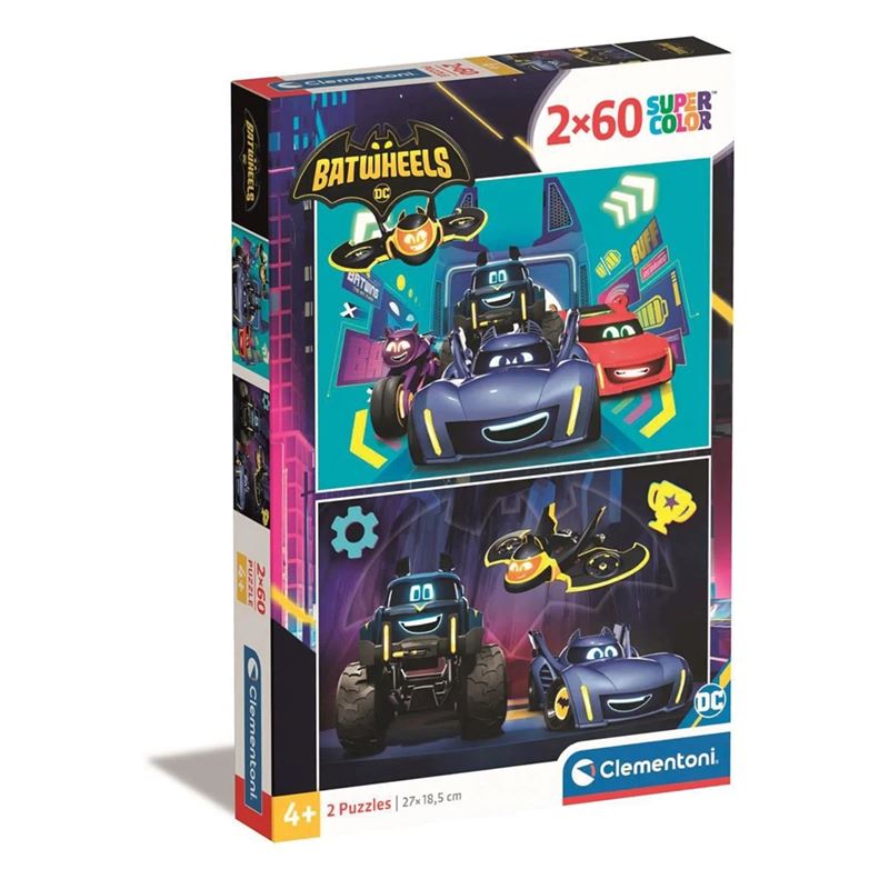 Pussel - Pussel 2 x 60 Batwheels
