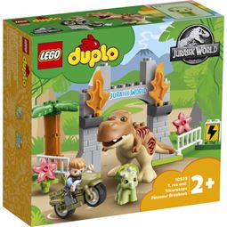 Duplo - Duplo T. rex och Triceratops Rymmer