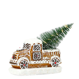 Juldekorationer - LED Lykta Pepparkakslastbil