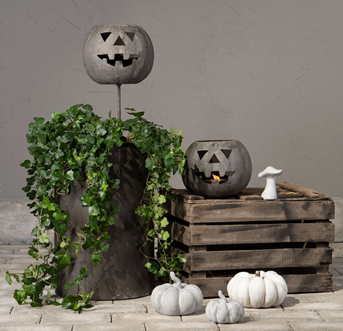 Halloween - Marschallhållare Pumpa Metall