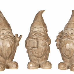 Juldekorationer - Tomte Natur Mix