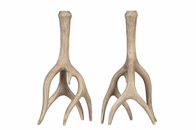 Ljuslyktor - Ljusstake Renhorn Natur