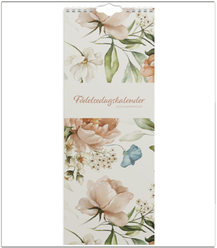 Övriga - Födelsedagskalender Blommor