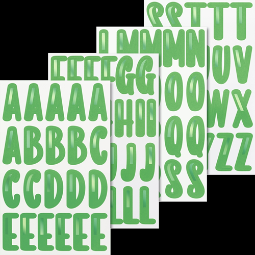 Stickers - Stickers Alfabet Grön