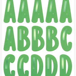 Stickers - Stickers Alfabet Grön