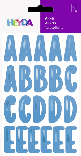 Stickers - Stickers Alfabet Blå