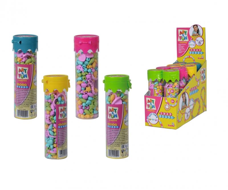 Pärlor - Snap Beads i Tub