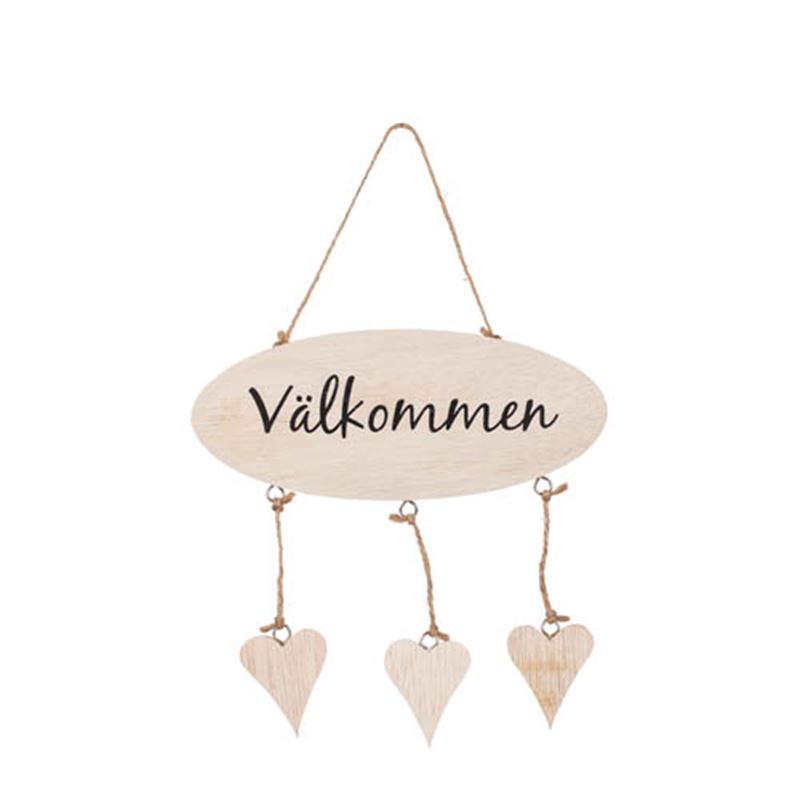 Inredning - Skylt Välkommen