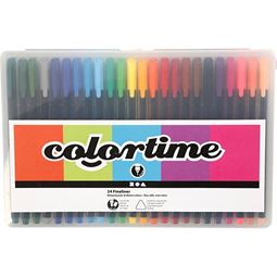 Måla - Colortime Fineliner 24 st färger