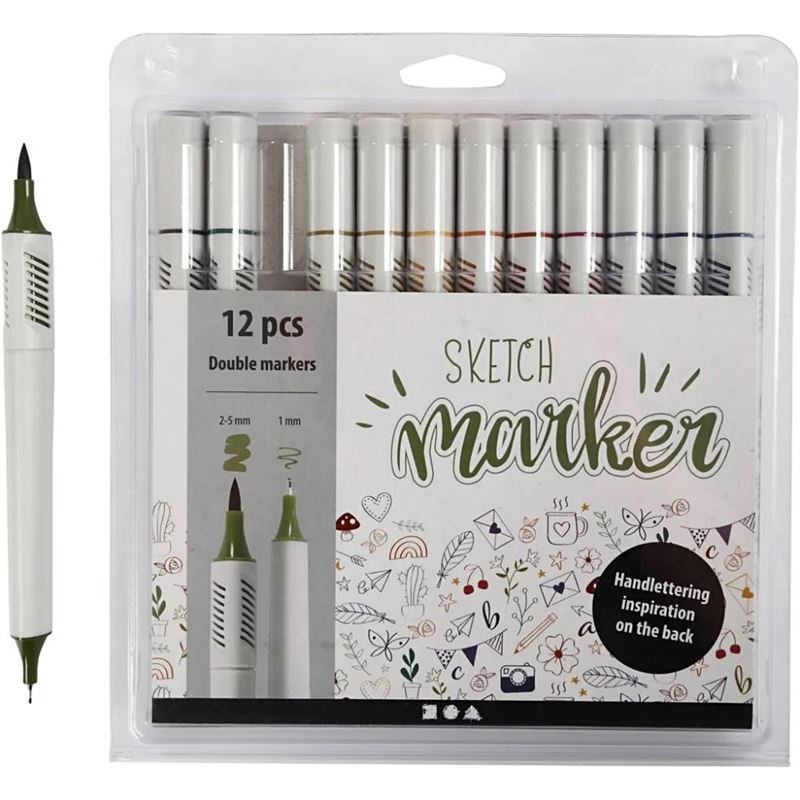 Kalligrafi/Textpennor - Sketch Markers Dova Färger