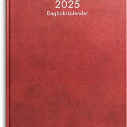 Årsbundet - Dagbokskalender Röd 2025