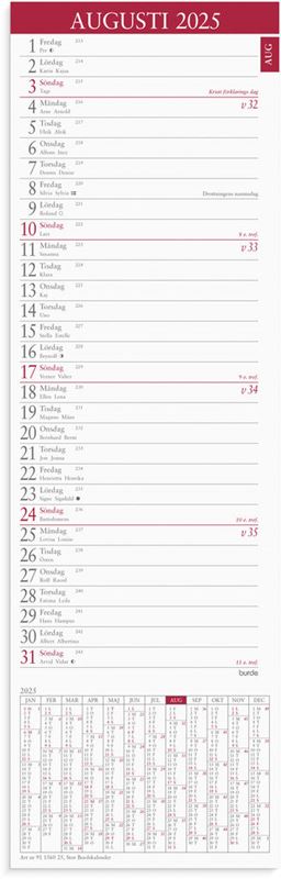 Årsbundet - Stor Bordskalender 2025