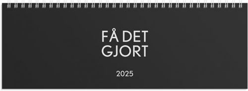 Årsbundet - Bordsalmanacka Få Det Gjort 2025