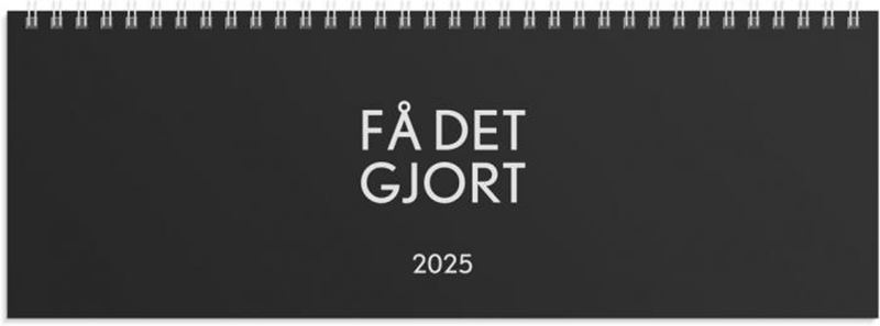Årsbundet - Bordsalmanacka Få Det Gjort 2025
