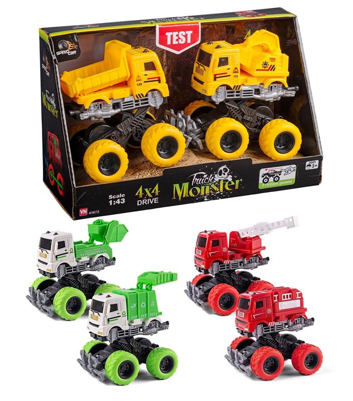 Fordon 3+ - Monstertruck 2-pack