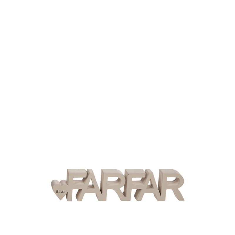 Tavlor & dekorationer - Stående Text Bästa Farfar