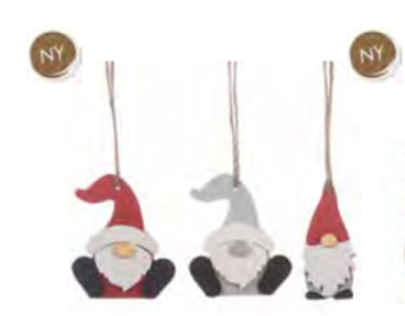 Juldekorationer - Presentlapp Tomte