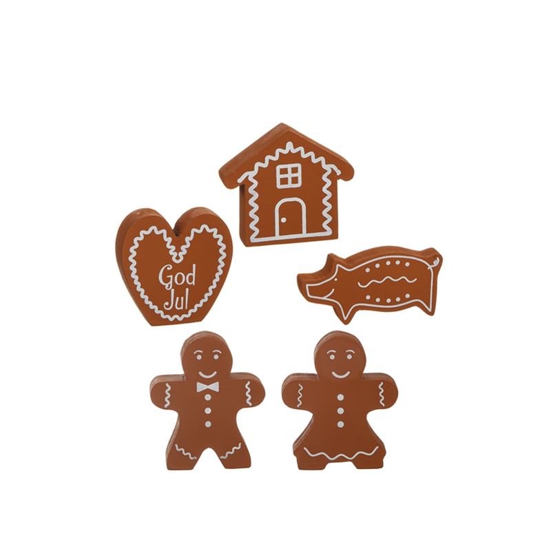 Juldekorationer - Pepparkakor i Trä