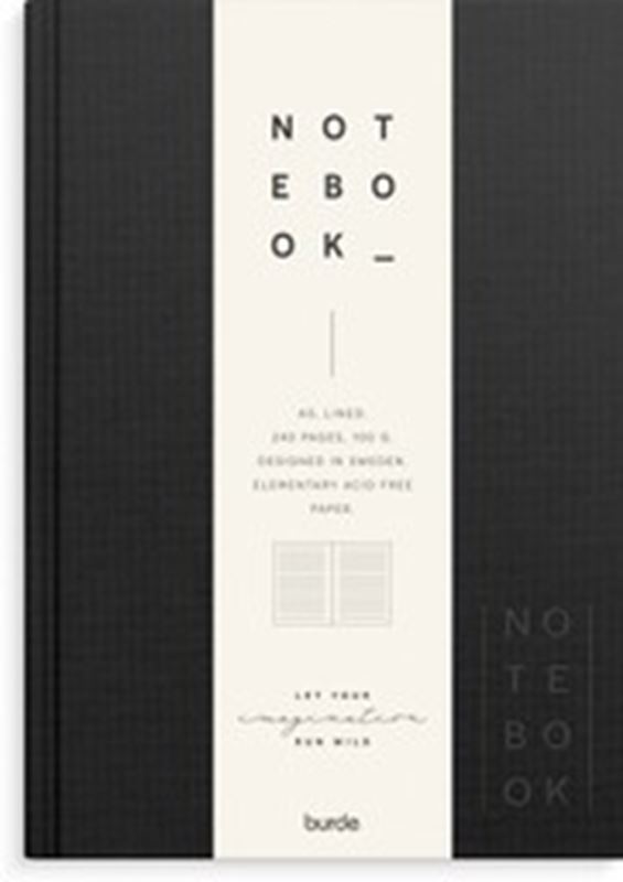 Böcker 6% - Skrivbok Svart Linjerad