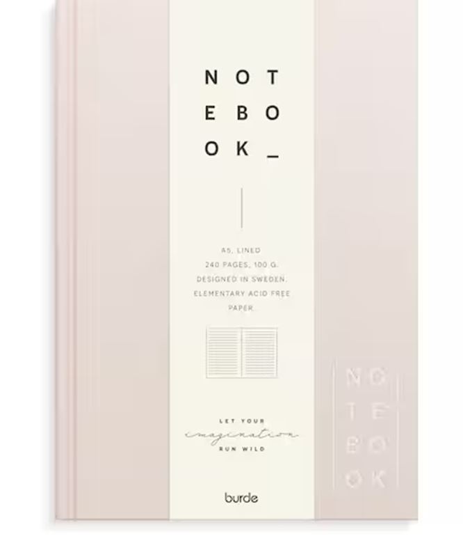 Böcker 6% - Skrivbok Rosa Linjerad