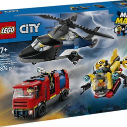 City - City Helikopter, Brandbil Och Ubåt