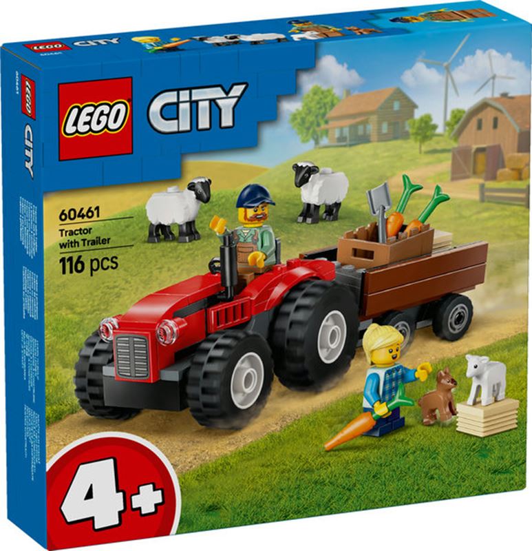City - City Röd Jordbrukstraktor