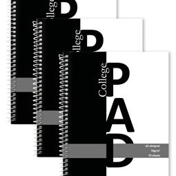 Block & Papper - Kollegieblock A5 Olinjerat