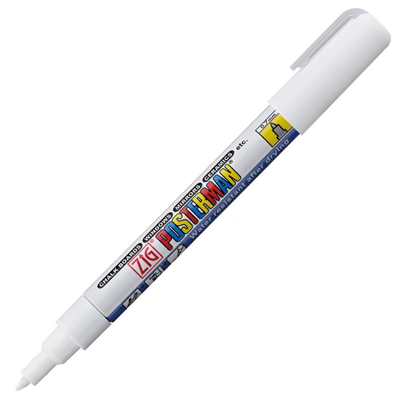Permanenta - Märkpenna Vit