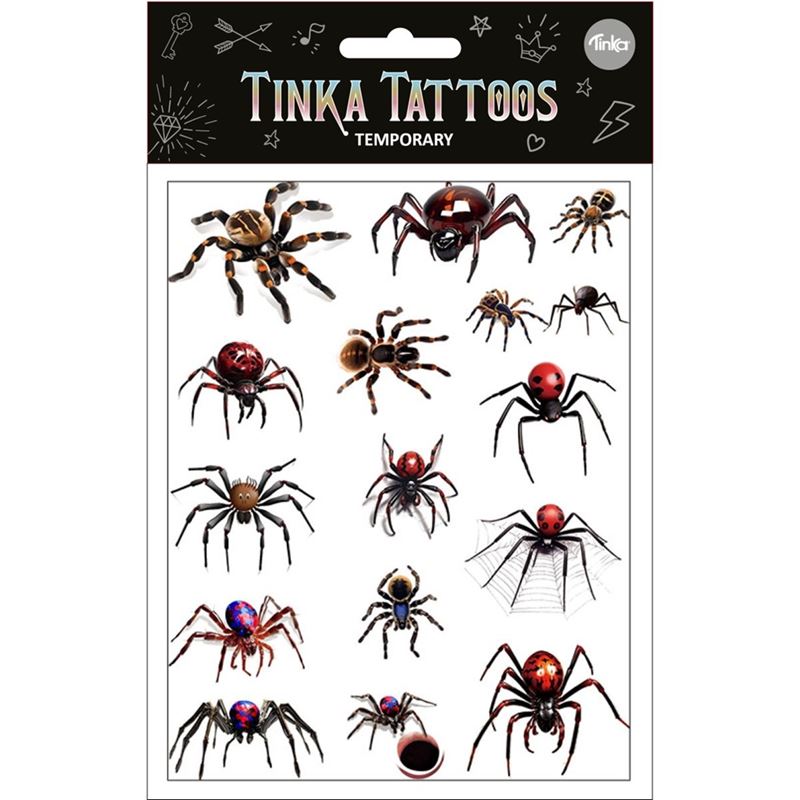 Småplock - Tatuering Spindel