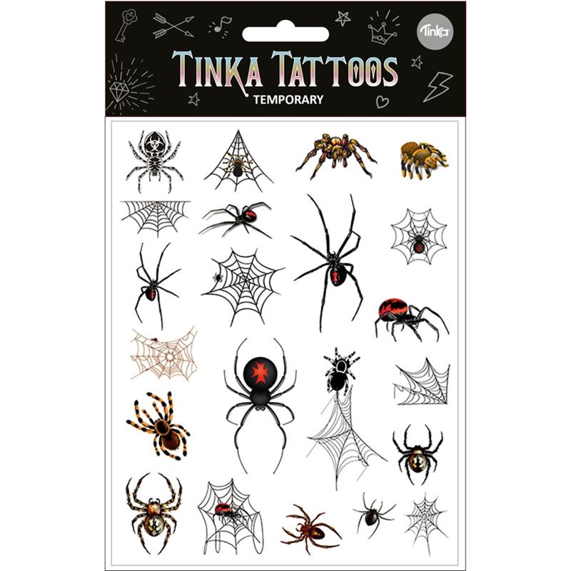 Småplock - Tatuering Spindel 2