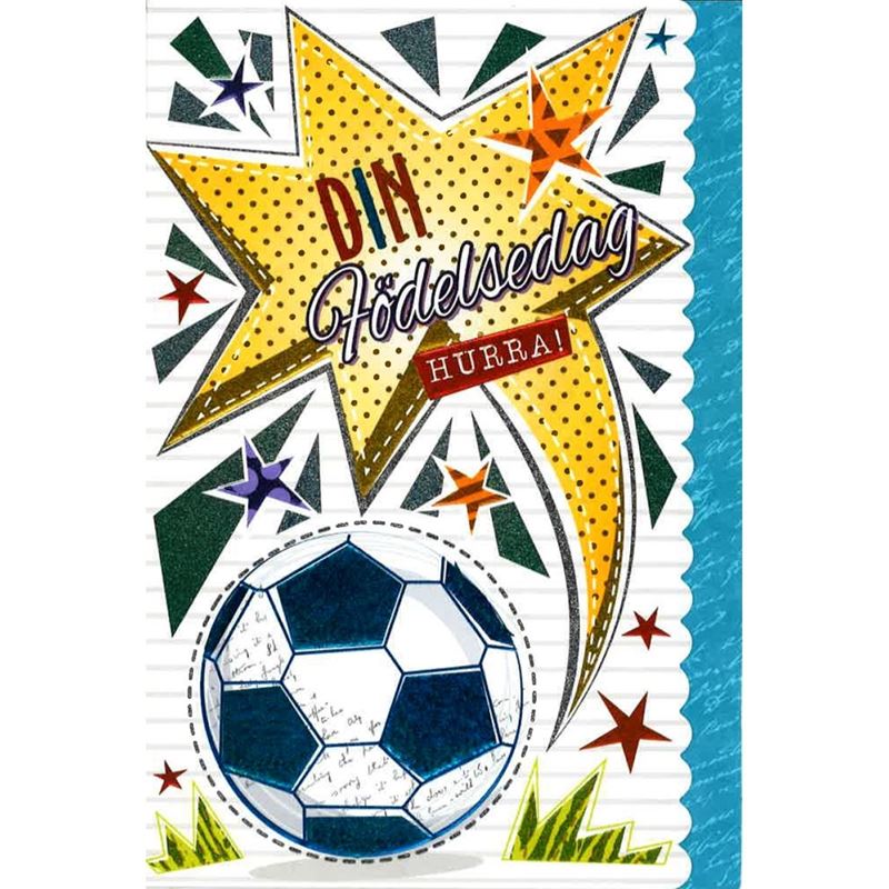 Kort - Kort Din Födelsedag Fotboll